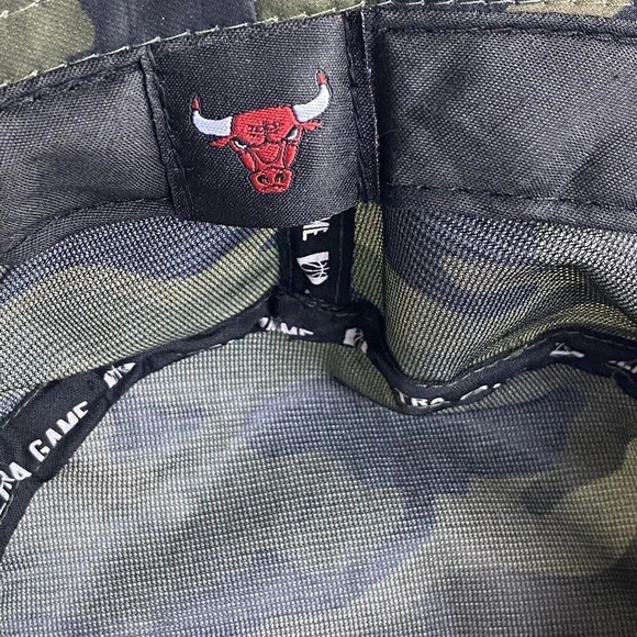 Nba chicago bulls Ultra Game Retro Classic Team Bucket Hat Green Camouflage OSFM - Picture 10 of 12